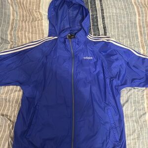 Adidas Blue Mesh-Lined Jacket
